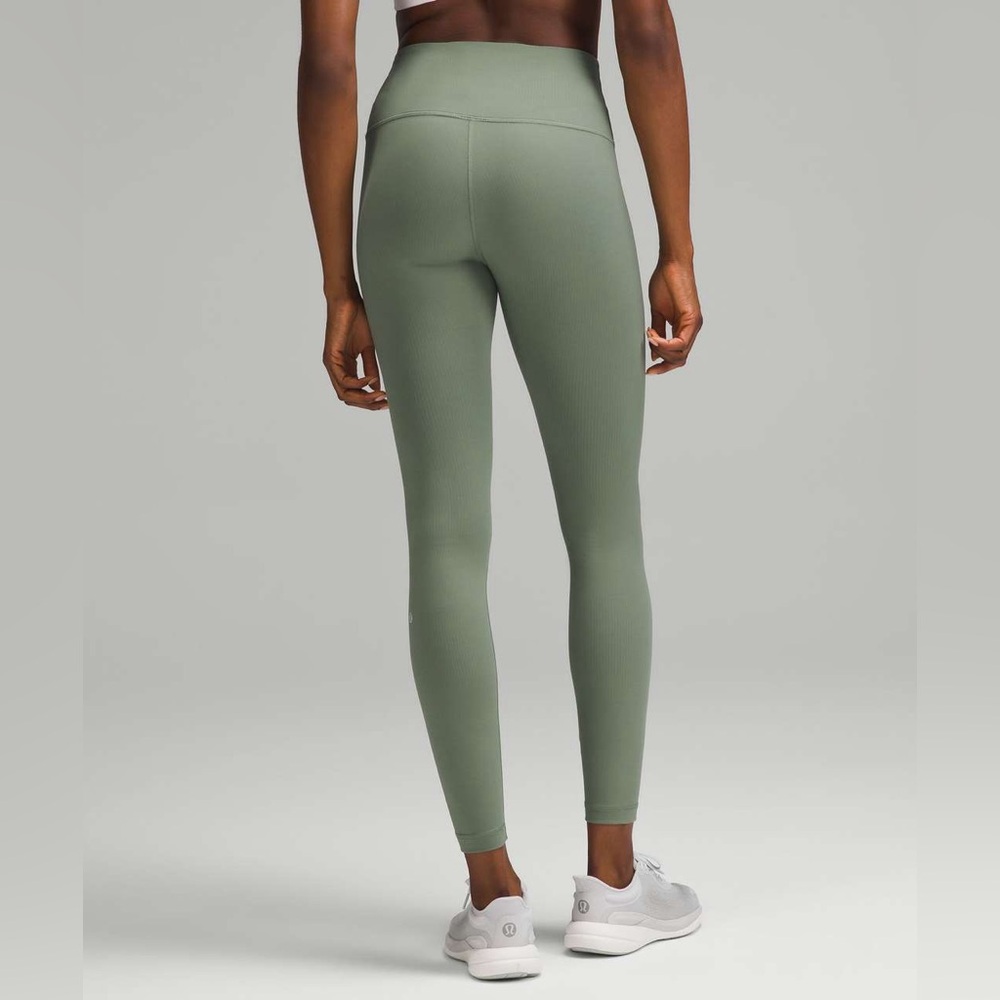 Lululemon Wunder Train Ribbed  28" - Grey Eucalyptus